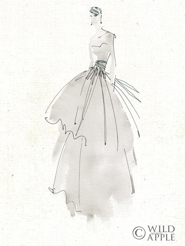 Reproduction of La Fashion II Gray v2 by Anne Tavoletti - Wall Decor Art