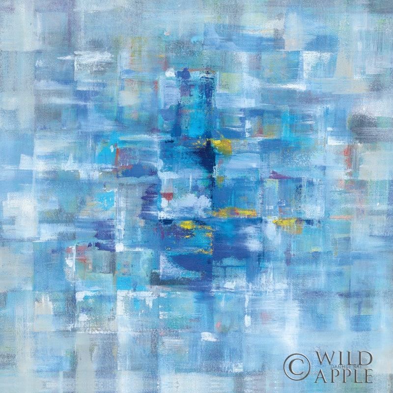 Reproduction of Abstract Squares Blue by Danhui Nai - Wall Decor Art