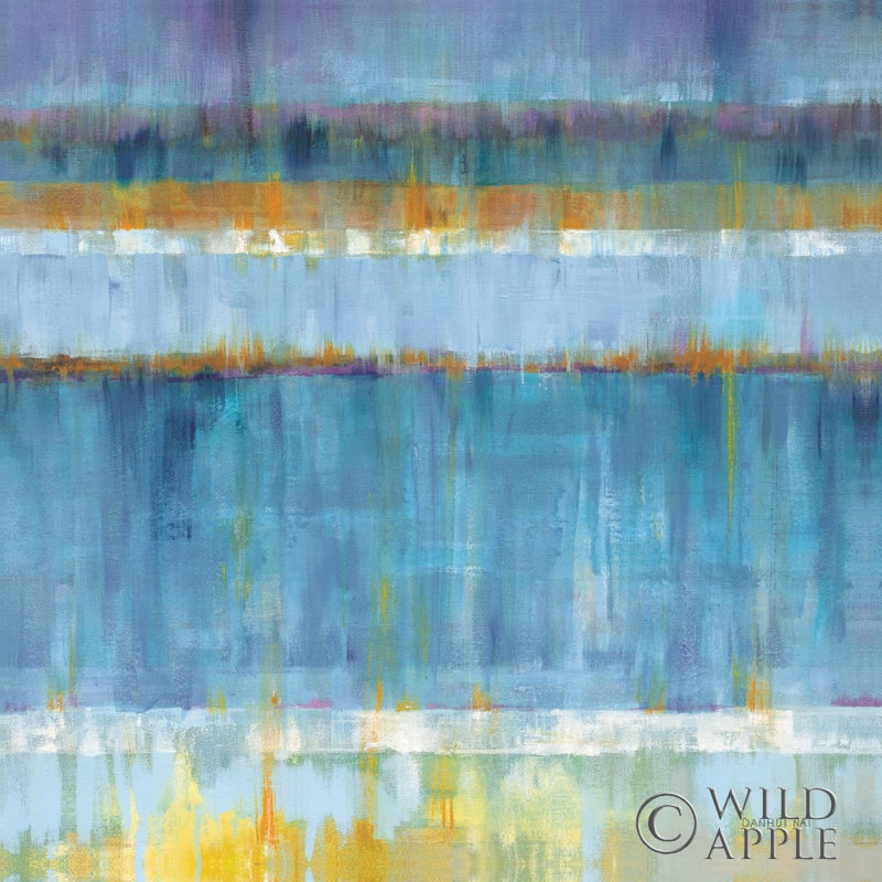 Reproduction of Abstract Stripes Blue by Danhui Nai - Wall Decor Art