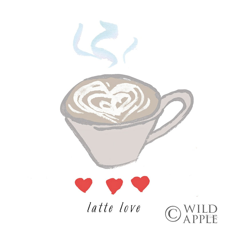 Reproduction of Latte Love by Sue Schlabach - Wall Decor Art