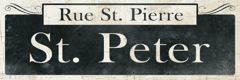 Reproduction of French Quarter Sign III by Wild Apple Portfolio - Wall Decor Art