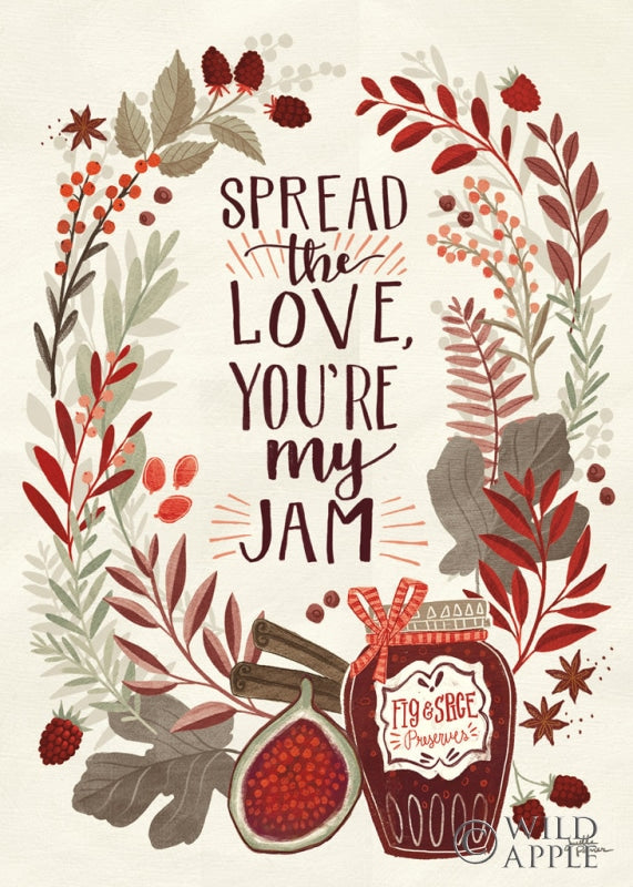 Reproduction of Spread the Love II Jam by Janelle Penner - Wall Decor Art