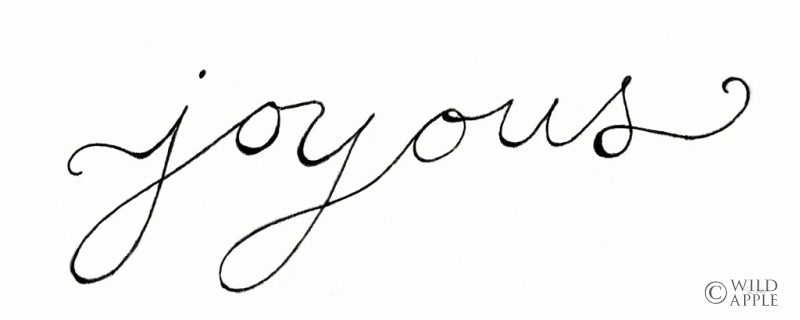 Reproduction of Joyous on White by Sue Schlabach - Wall Decor Art