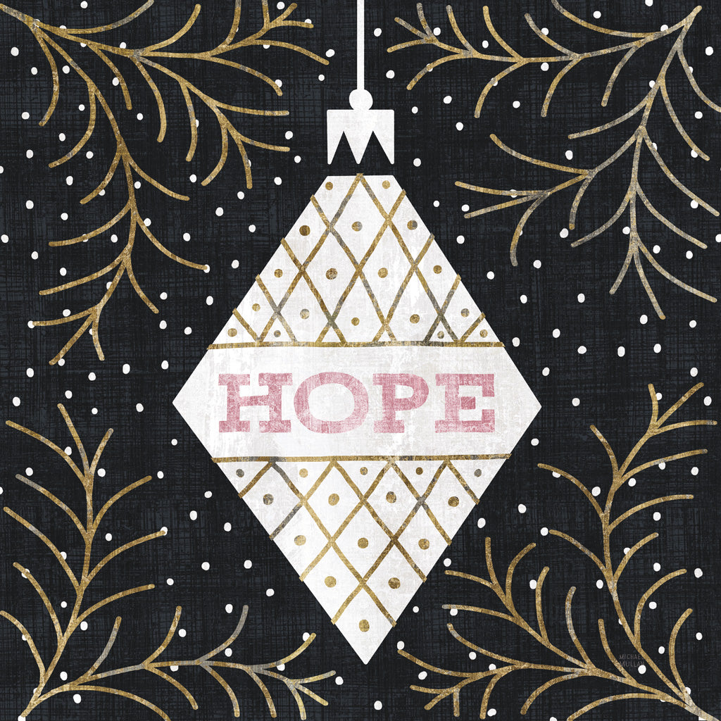 Jolly Holiday Ornaments Hope Metallic Posters Prints & Visual Artwork