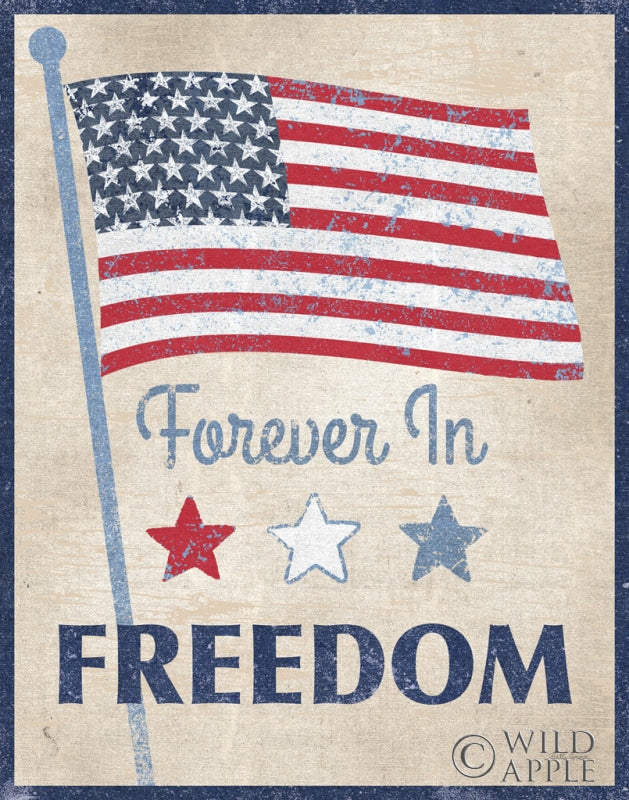 Reproduction of Forever in Freedom Dark by Beth Grove - Wall Decor Art