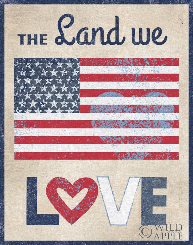 Reproduction of The Land We Love Dark by Beth Grove - Wall Decor Art