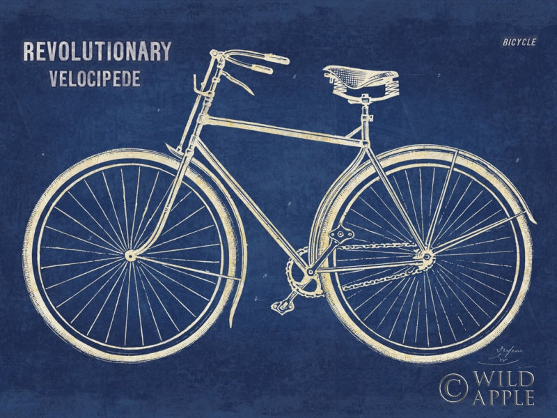 Blueprint Bicycle V2 Posters Prints & Visual Artwork
