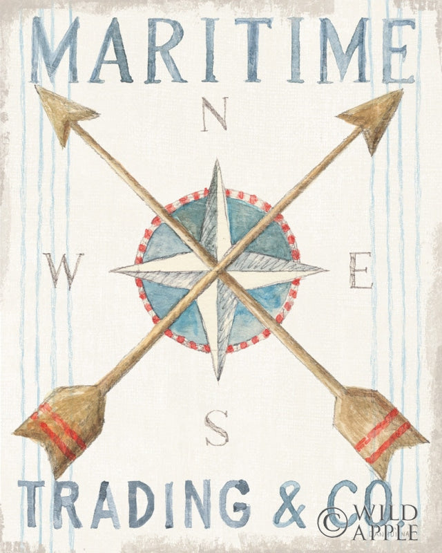 Reproduction of Floursack Nautical VI by Danhui Nai - Wall Decor Art