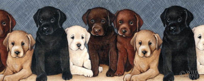 Reproduction of Puppies by David Carter Brown - Wall Decor Art