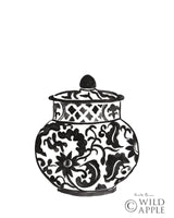 Reproduction of Chinoiserie II v2 Black by Farida Zaman - Wall Decor Art
