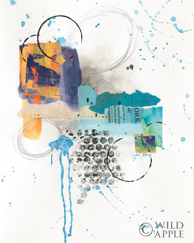 Reproduction of Abstract Skyline I Indigo by Courtney Prahl - Wall Decor Art