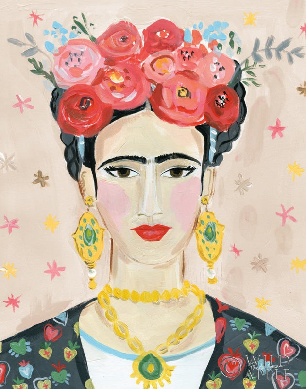 Reproduction of Homage to Frida Neutral by Farida Zaman - Wall Decor Art