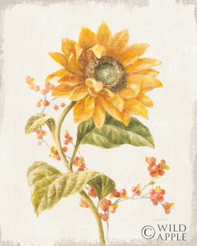 Reproduction of Floursack Autumn I v2 by Danhui Nai - Wall Decor Art