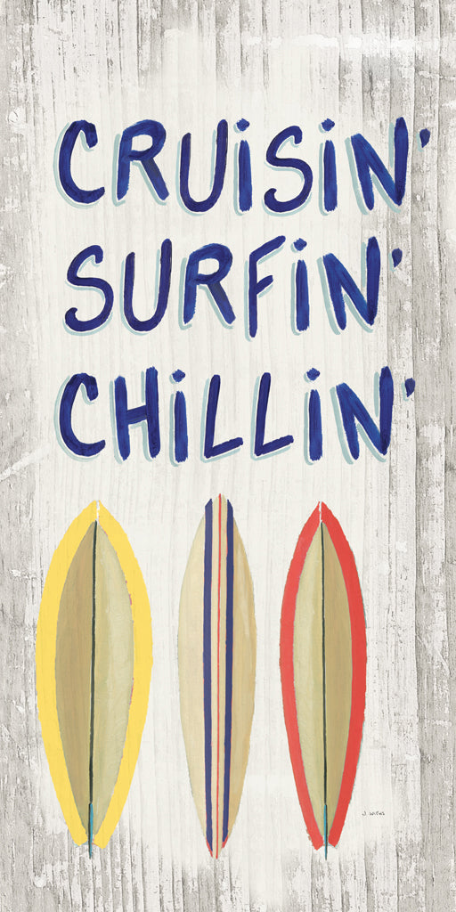 Beach Time Iv Surfboards Posters Prints & Visual Artwork