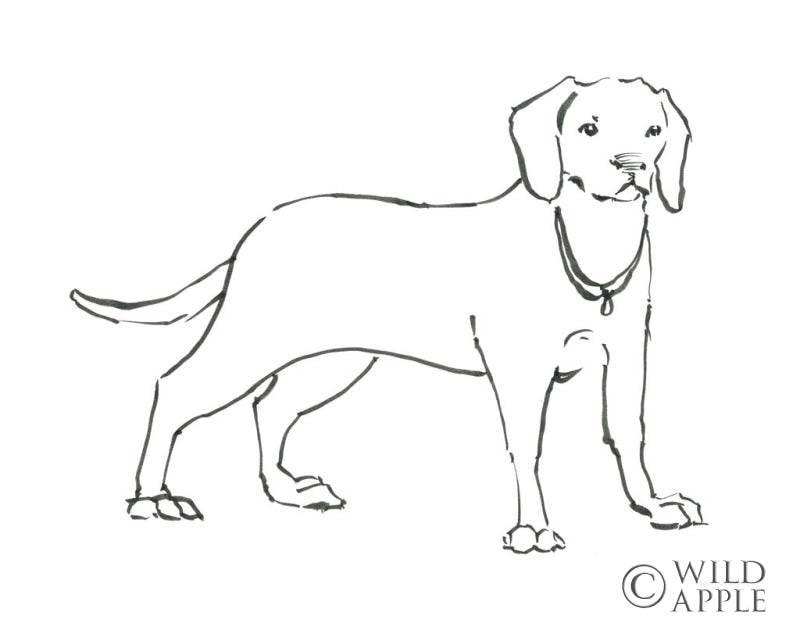 Reproduction of Ink Dog III by Avery Tillmon - Wall Decor Art