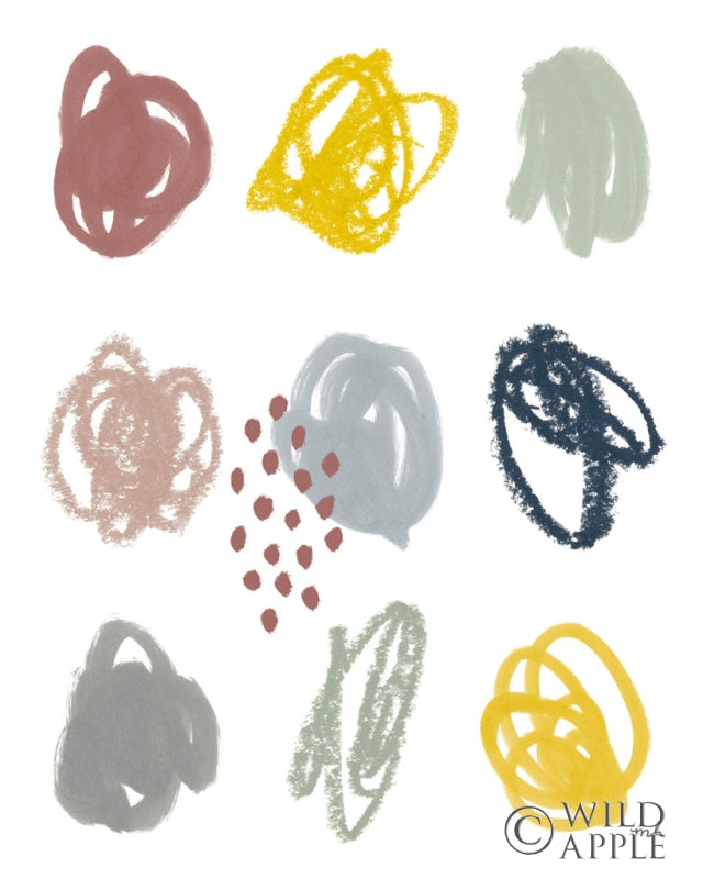 Reproduction of Scribble I by Moira Hershey - Wall Decor Art