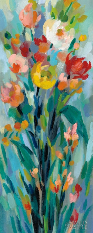 Reproduction of Tall Bright Flowers I Crop by Silvia Vassileva - Wall Decor Art