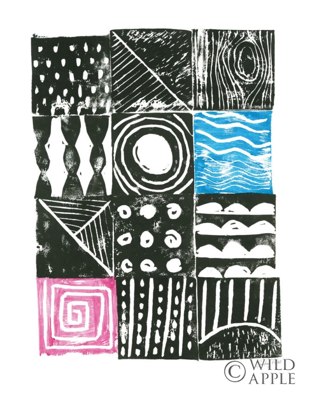 Reproduction of Block Print I by Courtney Prahl - Wall Decor Art