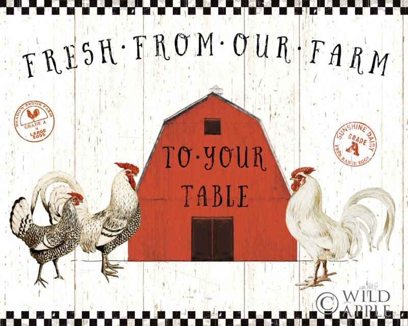 Reproduction of Free Range Fresh VI v2 by Katie Pertiet - Wall Decor Art