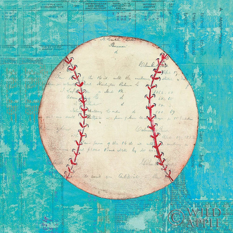 Reproduction of Play Ball I Bright by Courtney Prahl - Wall Decor Art