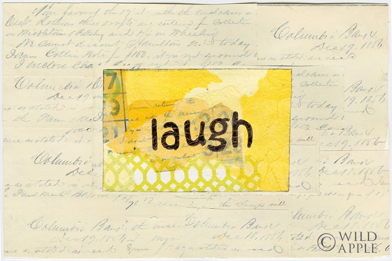 Reproduction of Laugh Collage by Courtney Prahl - Wall Decor Art