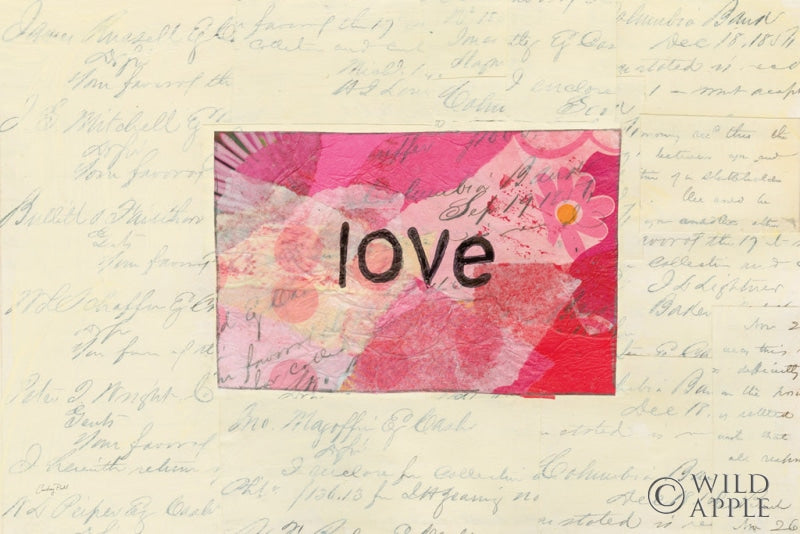 Reproduction of Love Collage by Courtney Prahl - Wall Decor Art