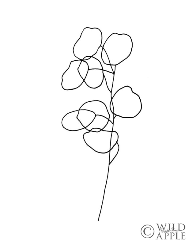 Reproduction of Doodle Leaves IV by Farida Zaman - Wall Decor Art