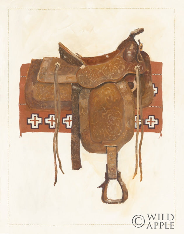 Reproduction of Western Saddle I Light by Avery Tillmon - Wall Decor Art