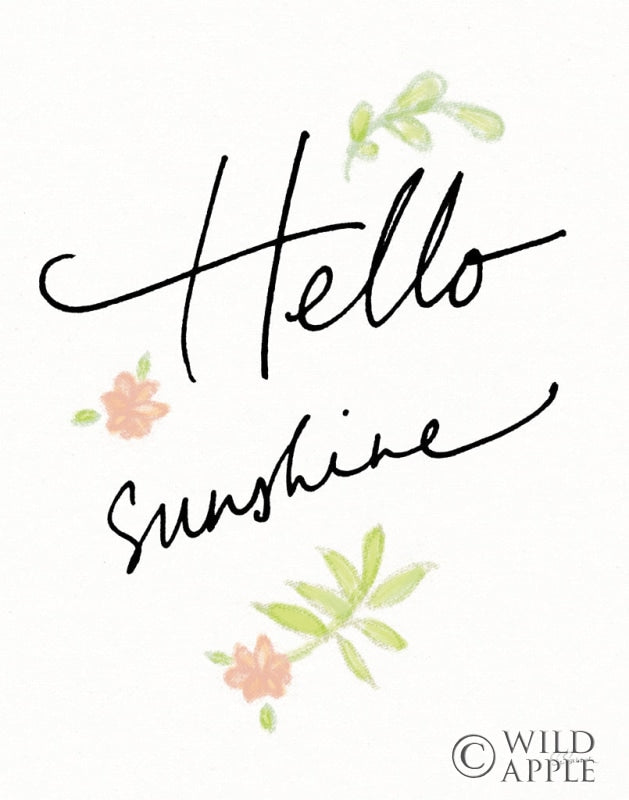Reproduction of Hello Sunshine White by Sue Schlabach - Wall Decor Art