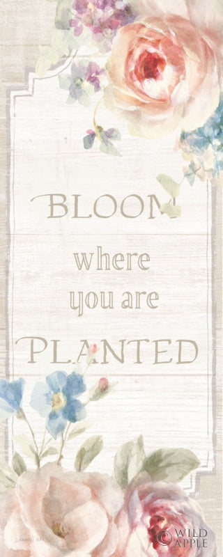 Reproduction of Cottage Garden VI on wood by Danhui Nai - Wall Decor Art