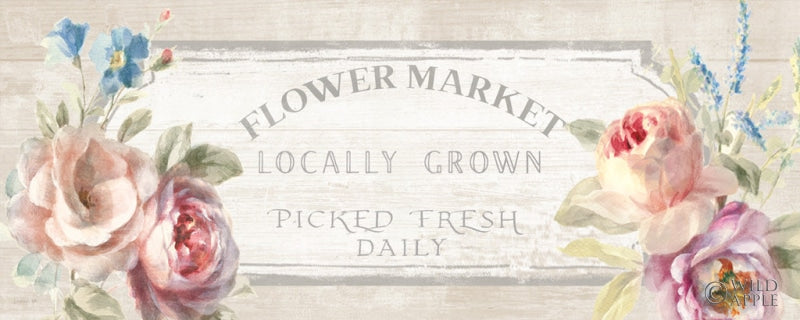 Reproduction of Cottage Garden VIII on Wood v2 by Danhui Nai - Wall Decor Art