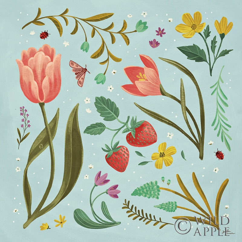 Reproduction of Spring Botanical III by Janelle Penner - Wall Decor Art