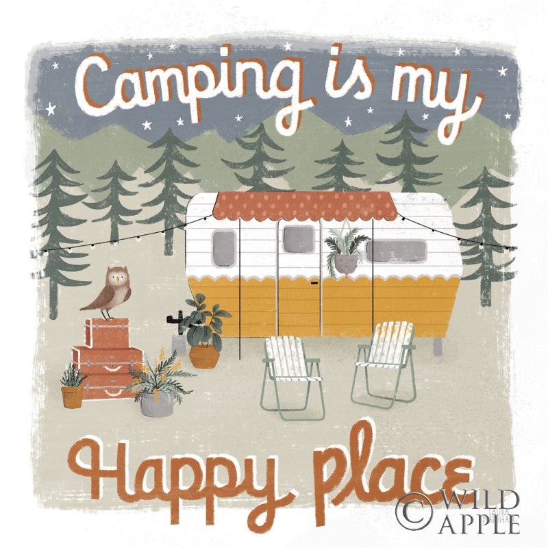 Reproduction of Gone Glamping V by Laura Marshall - Wall Decor Art