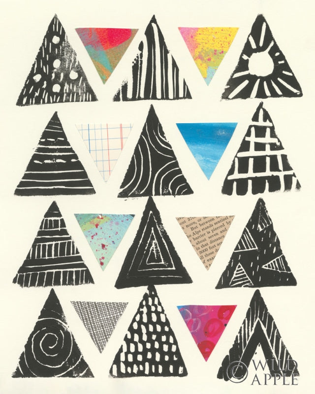 Reproduction of Triangles by Courtney Prahl - Wall Decor Art
