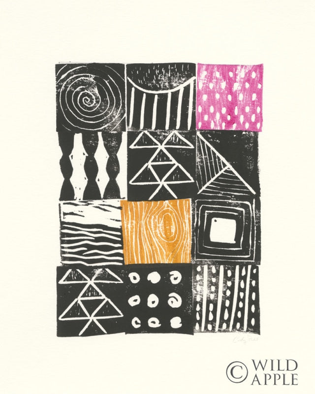 Reproduction of Block Print V by Courtney Prahl - Wall Decor Art