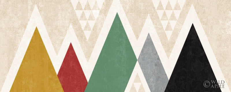 Reproduction of Mod Triangles Panel II by Michael Mullan - Wall Decor Art