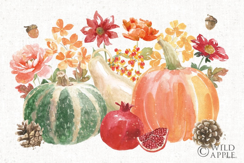 Reproduction of Harvest Bouquet IV by Beth Grove - Wall Decor Art