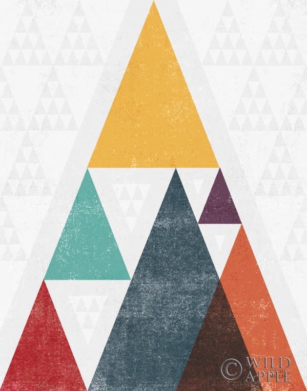 Reproduction of Mod Triangle III v2 Retro I by Michael Mullan - Wall Decor Art