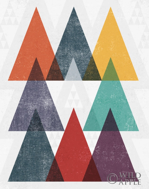 Reproduction of Mod Triangle III v2 Retro II by Michael Mullan - Wall Decor Art