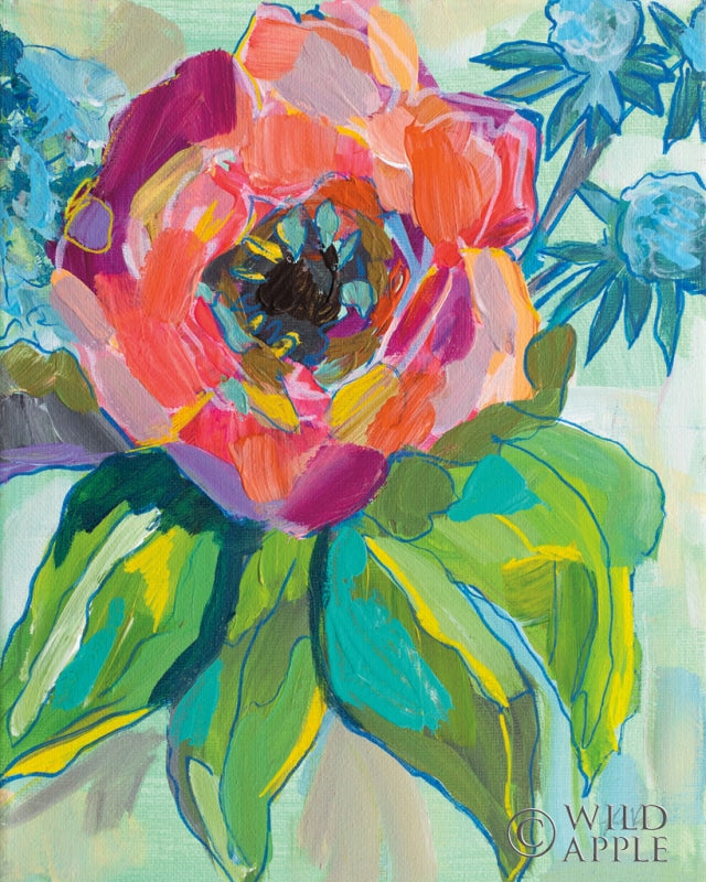 Reproduction of Poppy by Jeanette Vertentes - Wall Decor Art