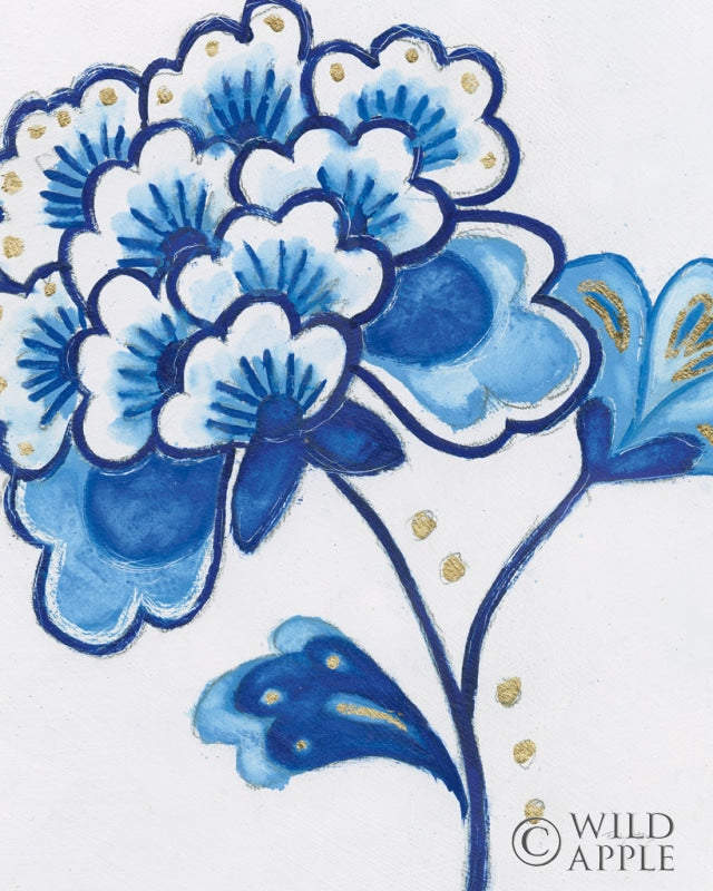 Reproduction of Flora Chinoiserie IV by Emily Adams - Wall Decor Art