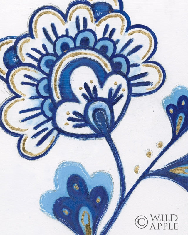 Reproduction of Flora Chinoiserie VI by Emily Adams - Wall Decor Art