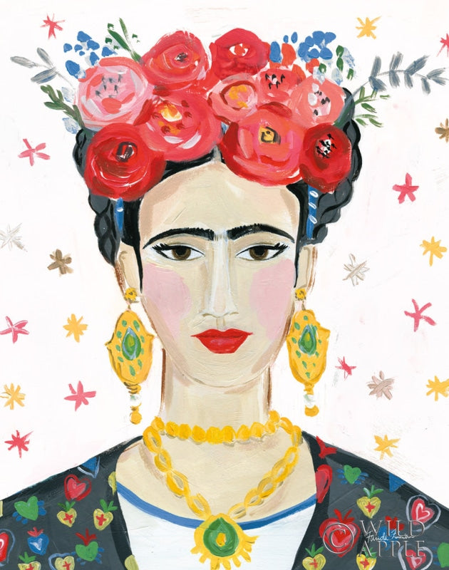 Reproduction of Homage to Frida Bright by Farida Zaman - Wall Decor Art