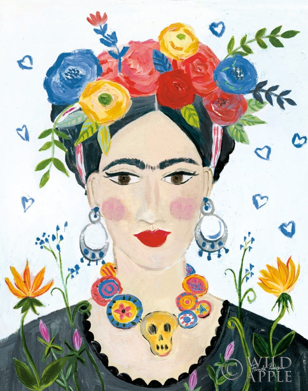 Reproduction of Homage to Frida II Bright by Farida Zaman - Wall Decor Art
