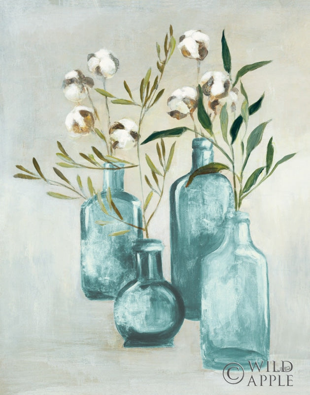 Reproduction of Cotton Still Life II Blue by Julia Purinton - Wall Decor Art