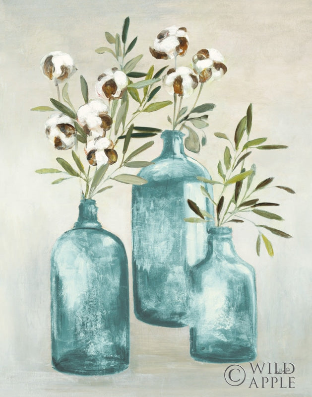 Reproduction of Cotton Still Life III Blue by Julia Purinton - Wall Decor Art