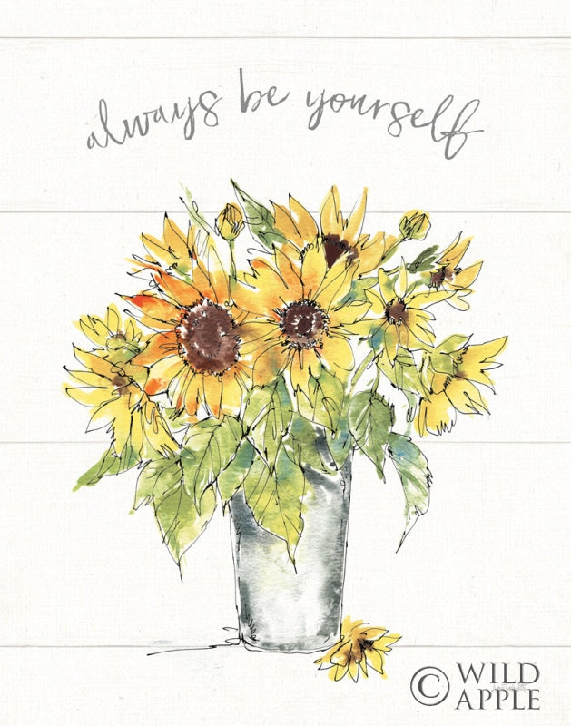 Reproduction of Sunflower Fields II Crop by Anne Tavoletti - Wall Decor Art