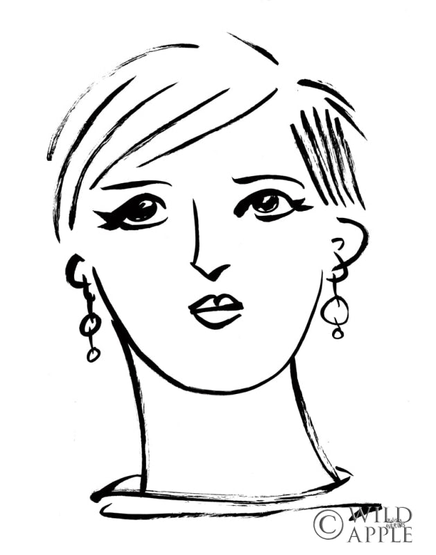 Reproduction of Making Faces II by Melissa Averinos - Wall Decor Art