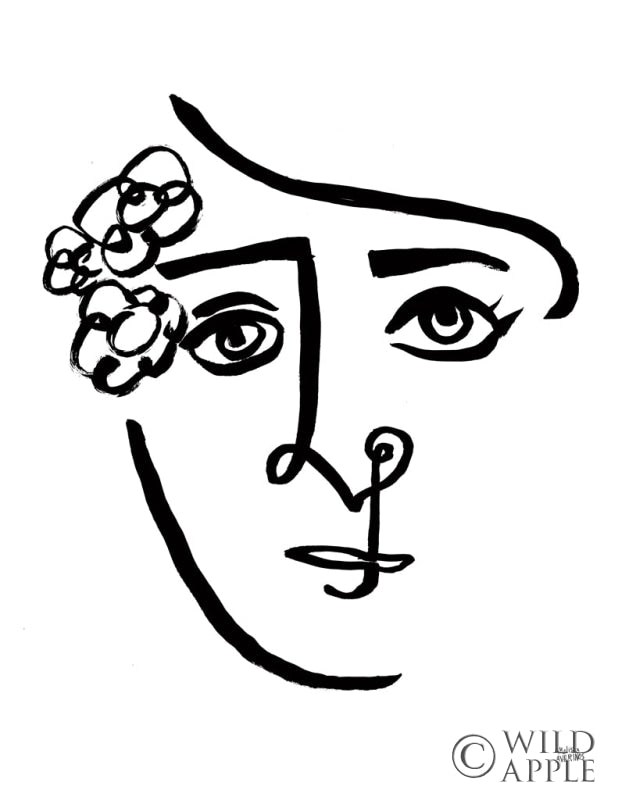 Reproduction of Making Faces III by Melissa Averinos - Wall Decor Art