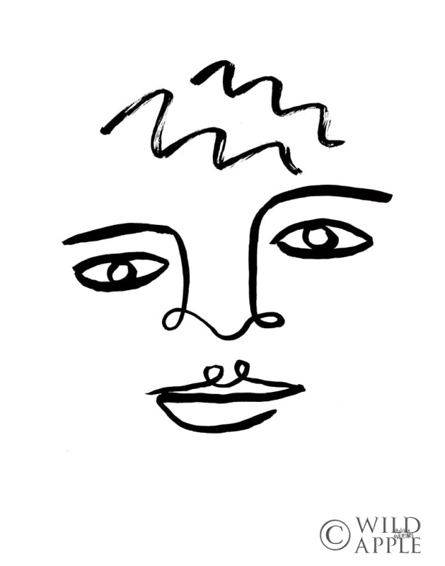 Reproduction of Making Faces IV by Melissa Averinos - Wall Decor Art